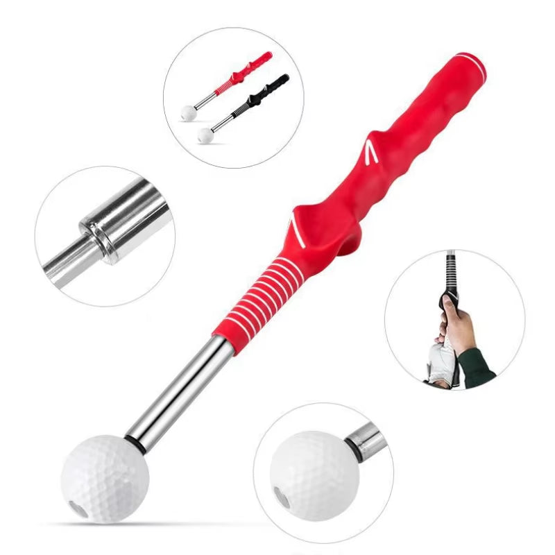 Golf Retractable Swing Practice Stick Indoor Golf Sound Assistant Practitioner HGB022