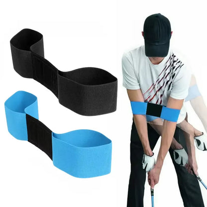 1PC Professional Elastic Golf Swing Trainer Arm Band, Golf Swing Gesture Corrector for Men Women Beginners